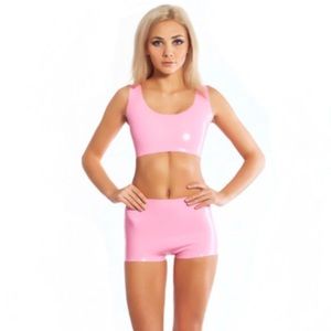 NWOT Custom-Made Latex Bottoms/Shorts